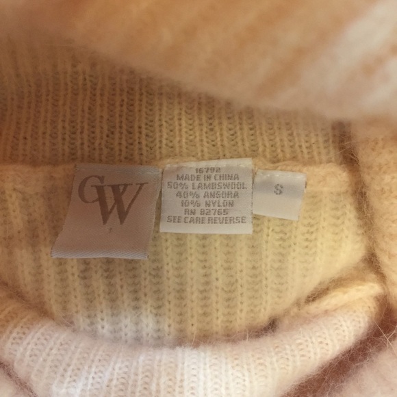 Turtleneck Sweater-lamb-wool and angora sz SMALL - Picture 7 of 9